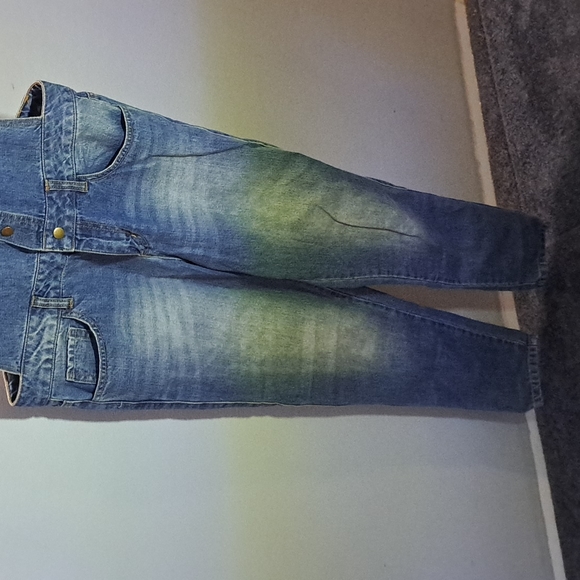 Life in Progress Distressed Denim Overalls - Picture 3 of 8